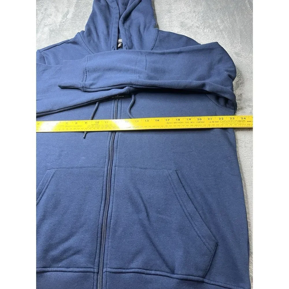 True Religion City Buddha Zip Up Hoodie Mens‎ Size XL Blue $119